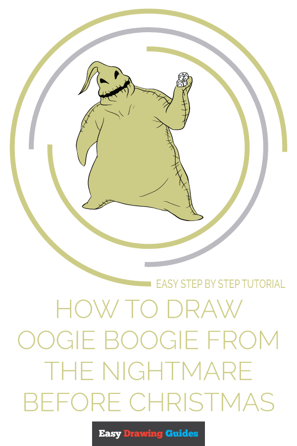 how to draw oogie boogie from the nightmare before christmas
