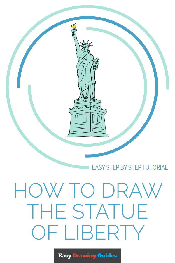 how to draw the statue of liberty