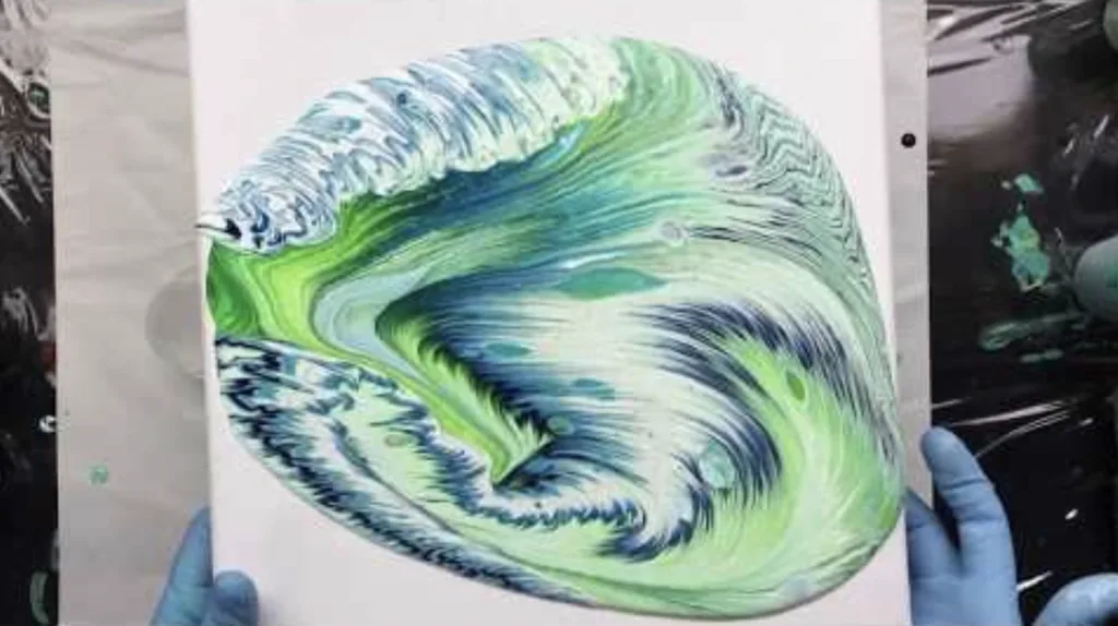 acrylic pour painting