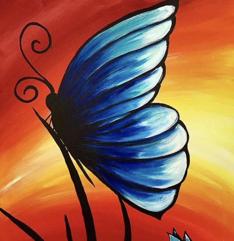 butterfly painting