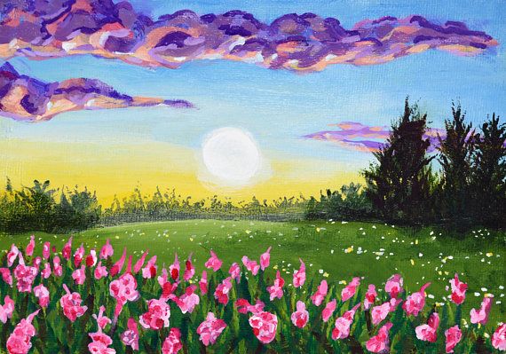 colorful landscape painting