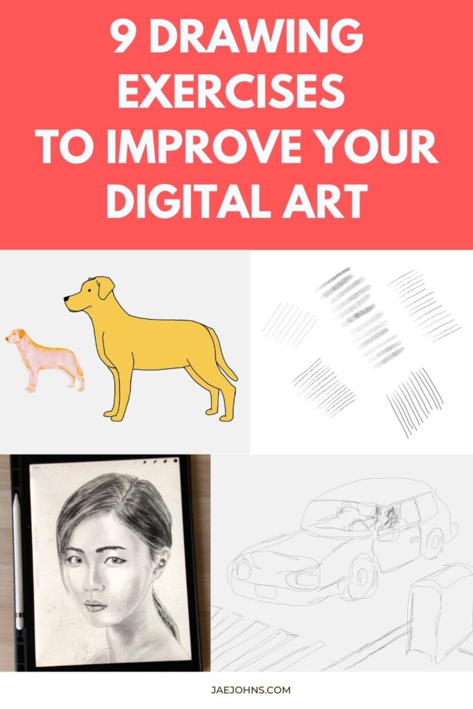 9 Digital Drawing Exercises To Help You Get Better at Digital Art Jae