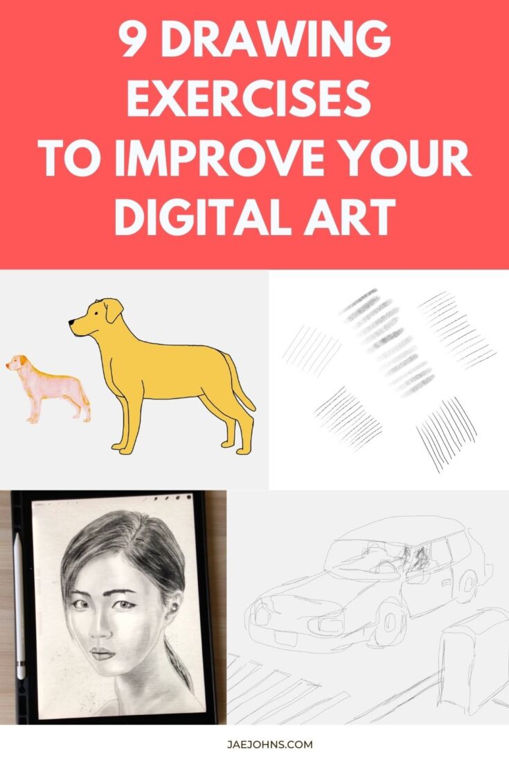9 Digital Drawing Exercises To Help You Get Better at Digital Art Jae