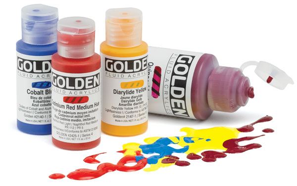 golden fluid acrylic paint sets