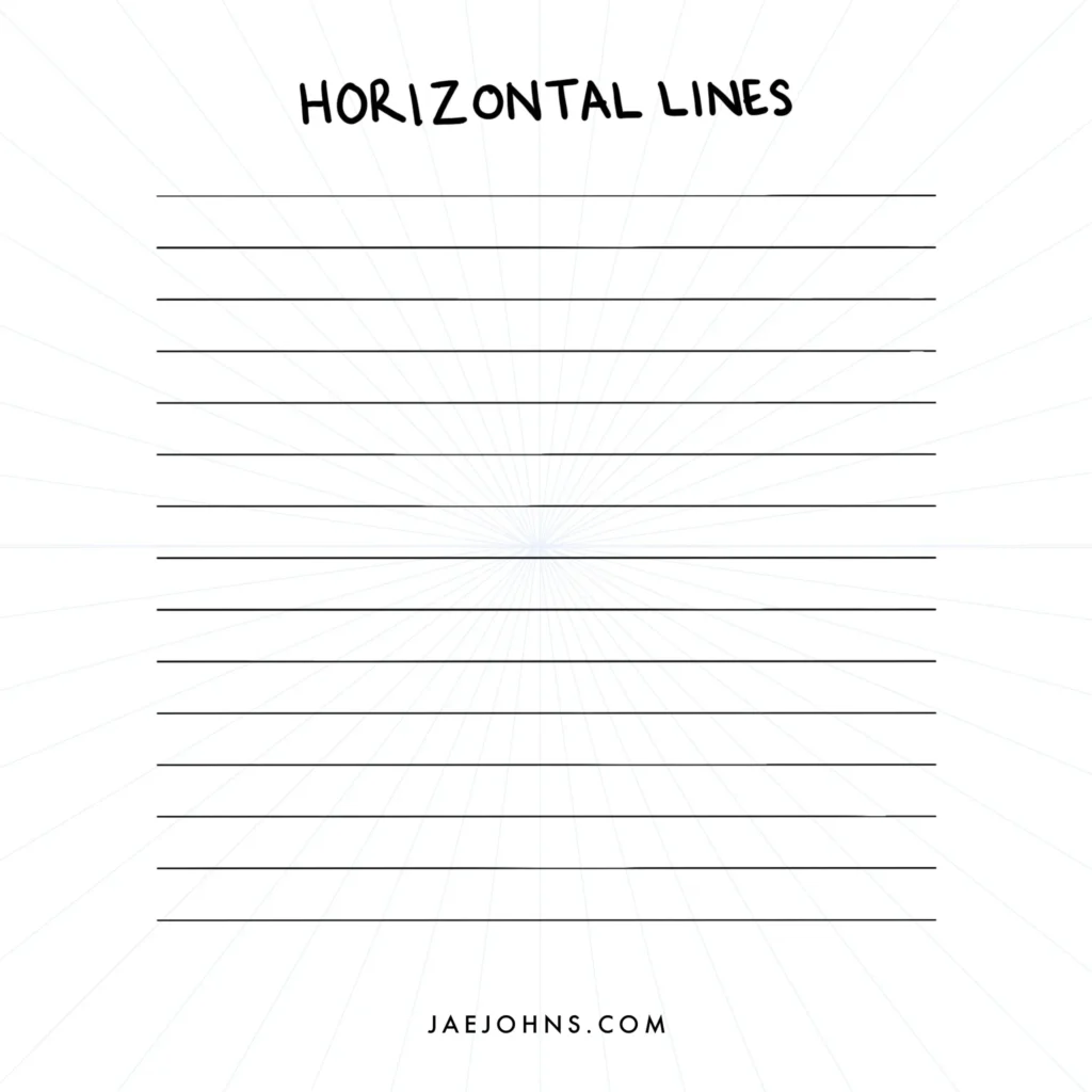 horizontal lines element drawing perspective