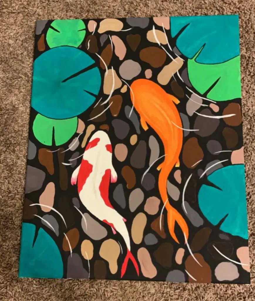 koi fish painting