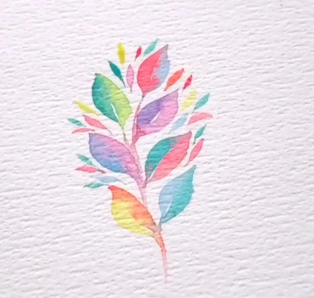 pastel blending watercolor