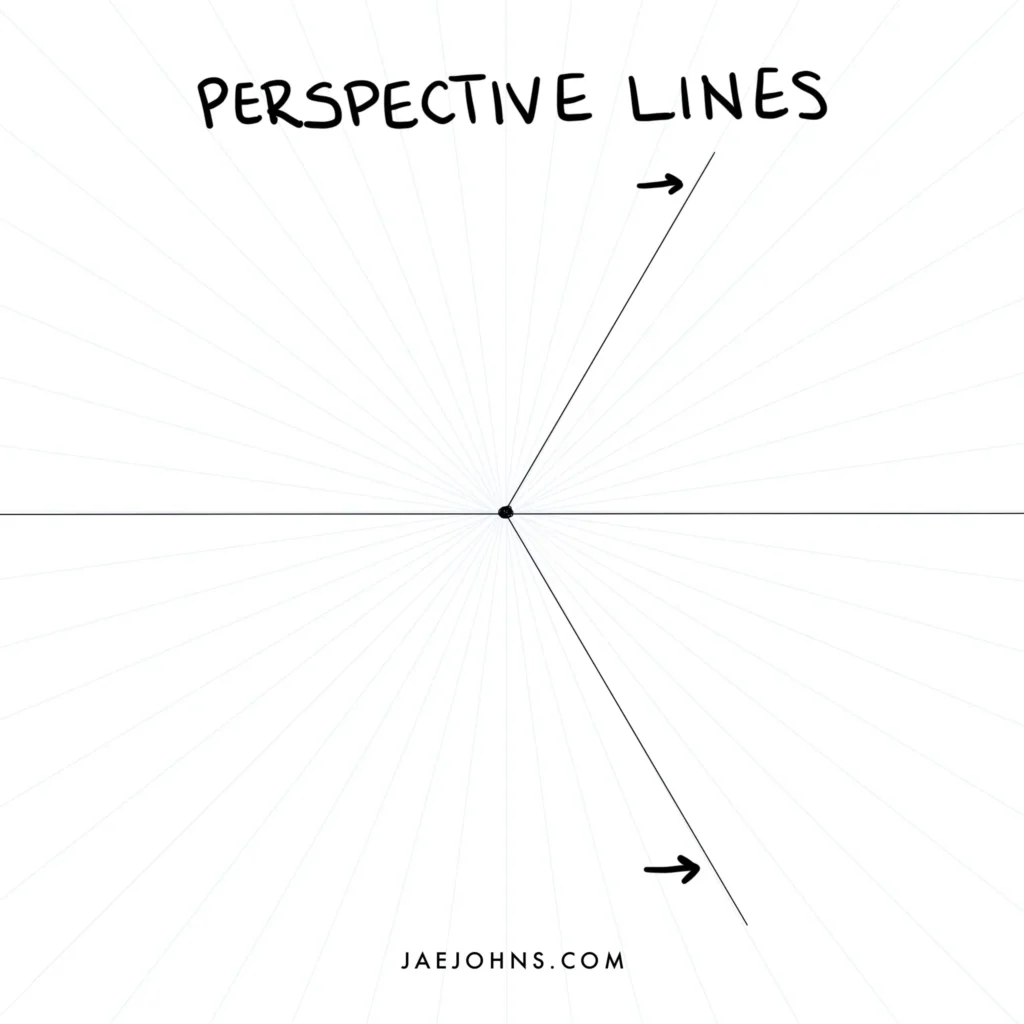 perspective lines element drawing perspective