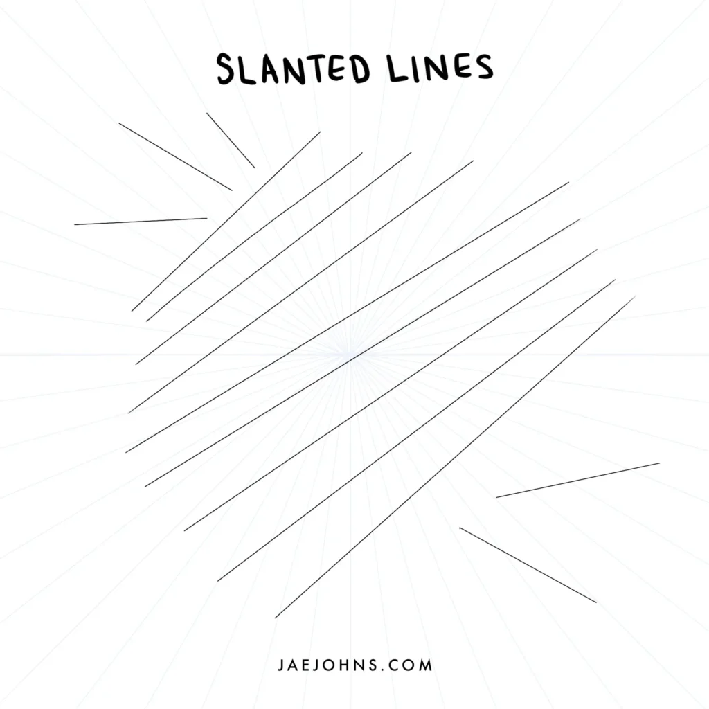 slanted lines element drawing perspective
