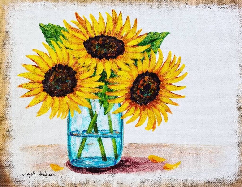 sunflower painting