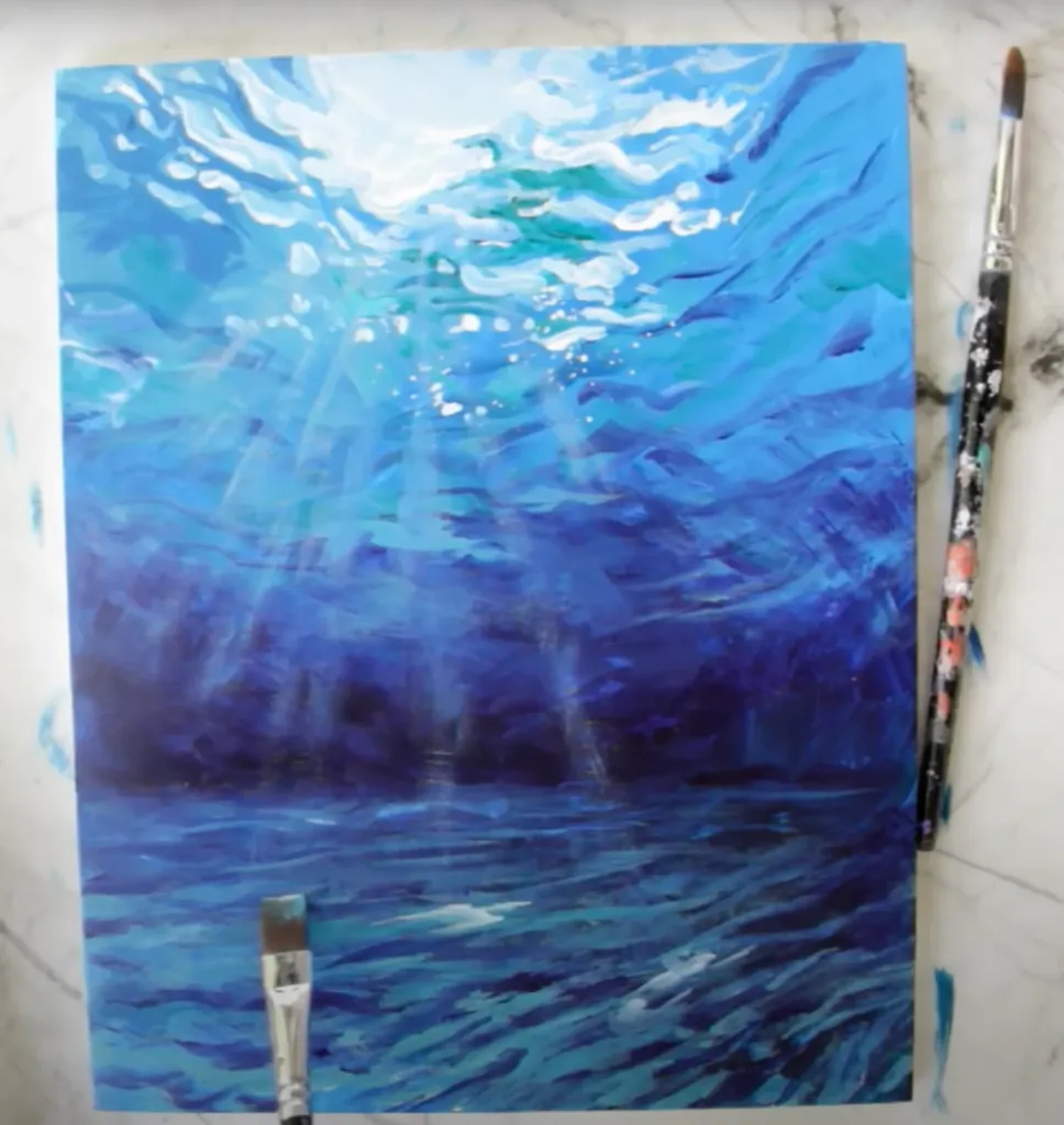 underwater painting