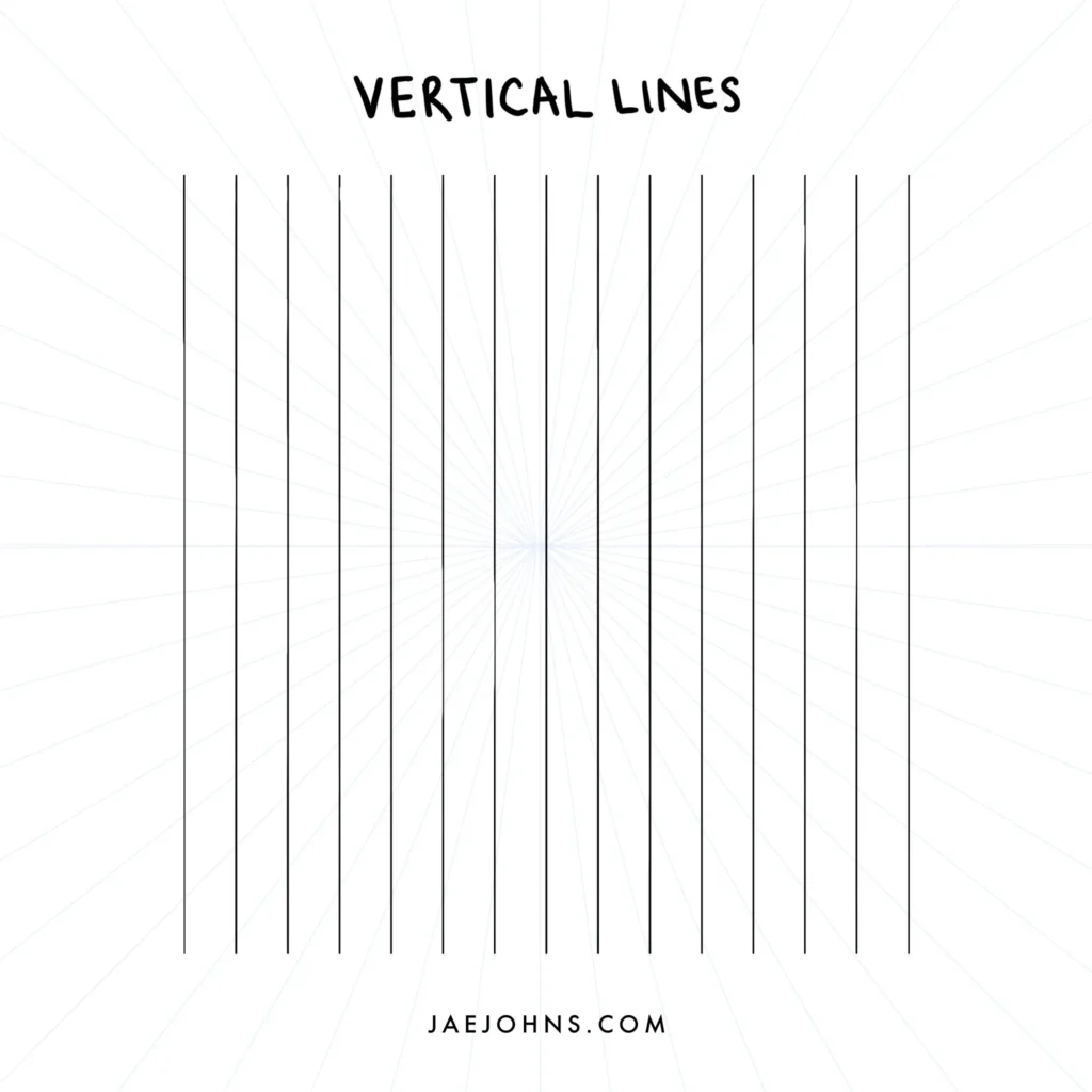 vertical lines element drawing perspective