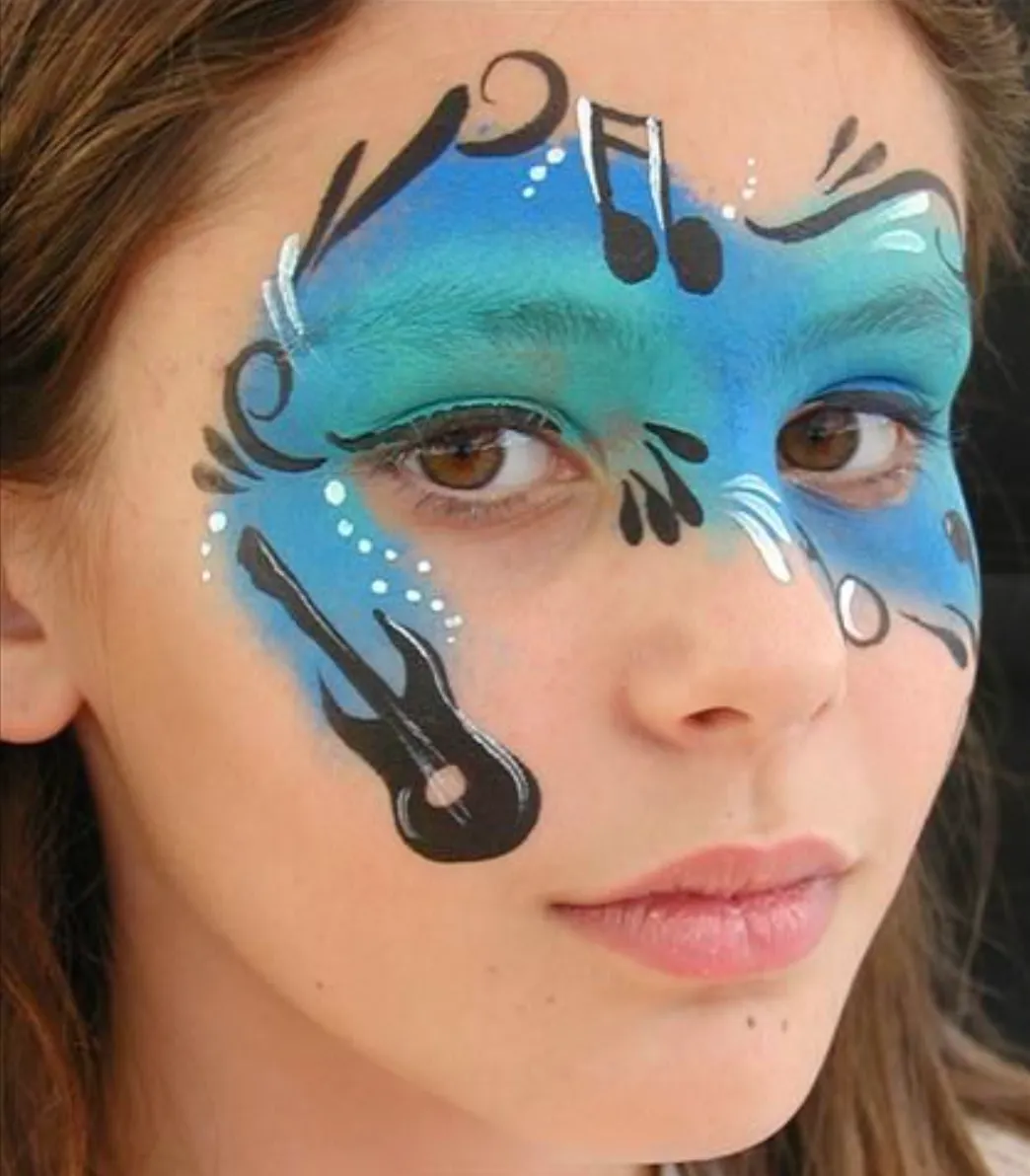 musical notes body art