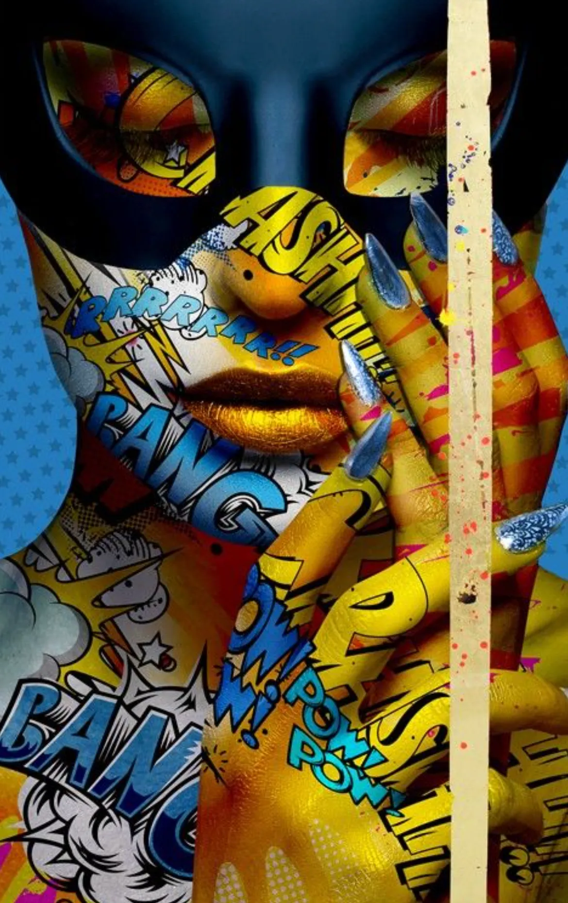 pop art body paint