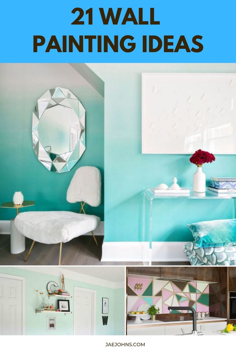 Wall Paint Design Ideas With Tape (10+ DIY Painting Projects)