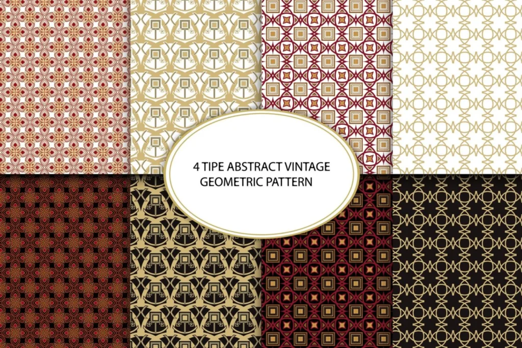 abstract vintage geometric patterns