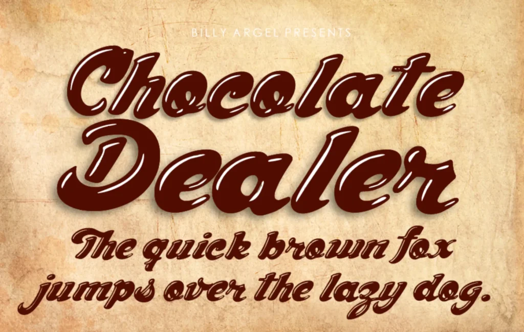 chocolate dealer font