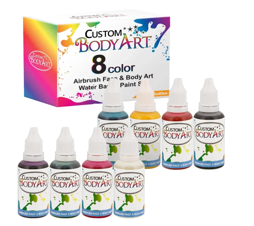 custom body art paint set