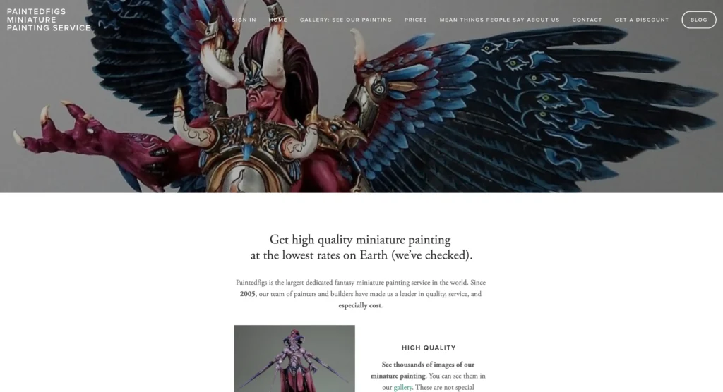 Paintedfigs - High Quality Miniature Painting at the Lowest Rates on Earth