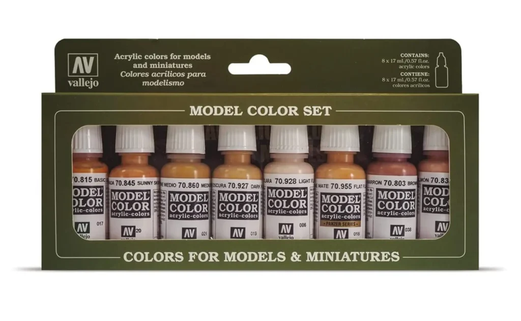 vallejo face skin colors paint set