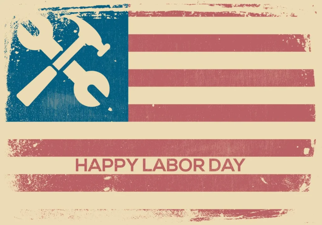 vintage labor day texture