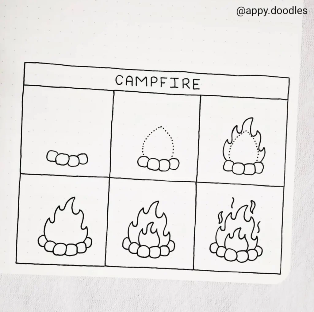 campfire doodles