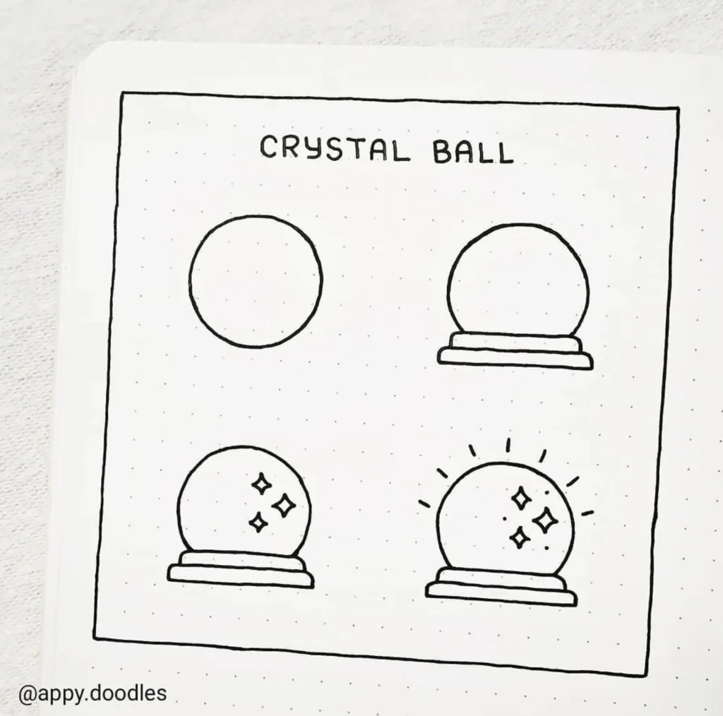 crystal ball doodle