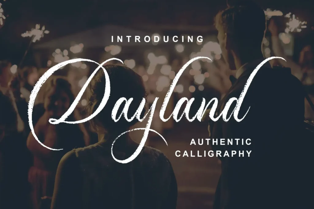 dayland calligraphy font