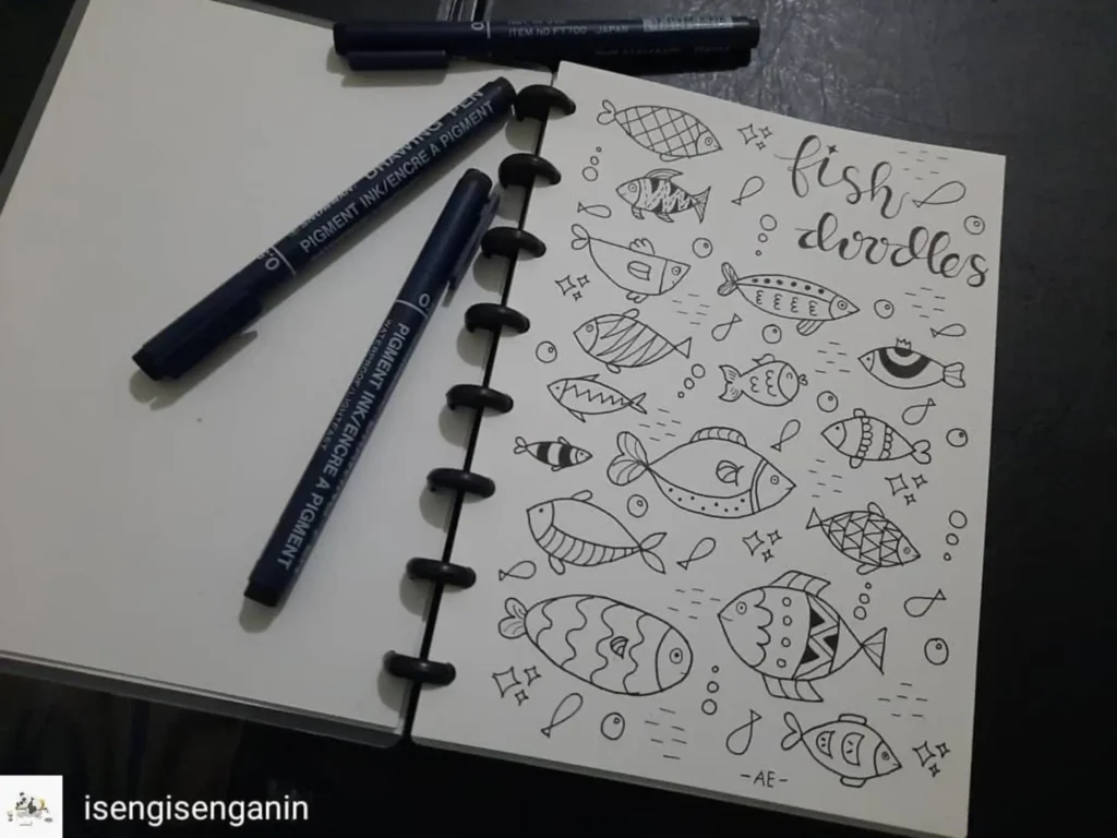 fish doodles