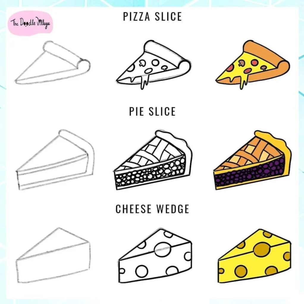 food slice doodles