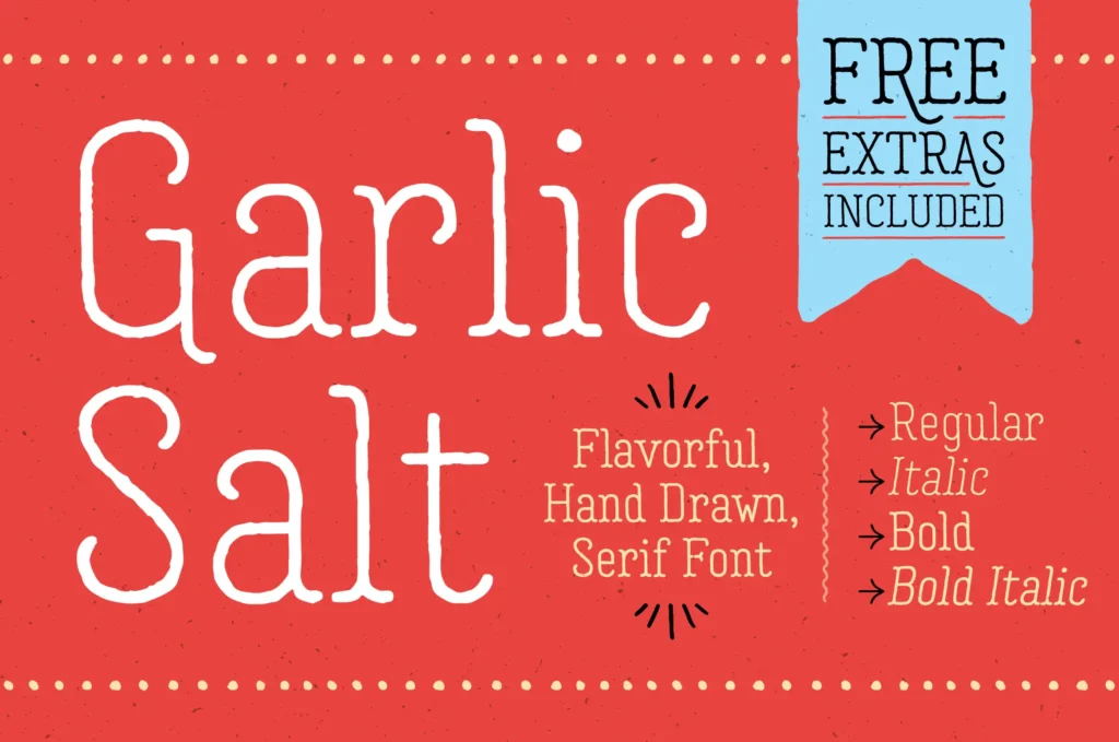 garlic salt font