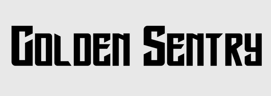 golden sentry font