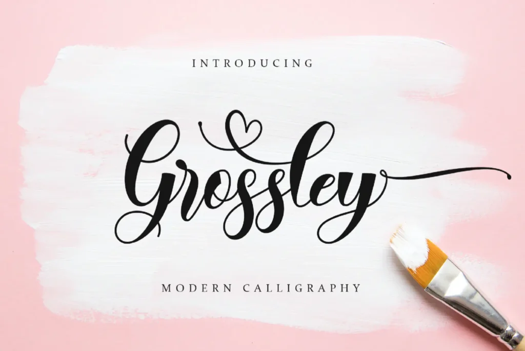 grossley calligraphy font