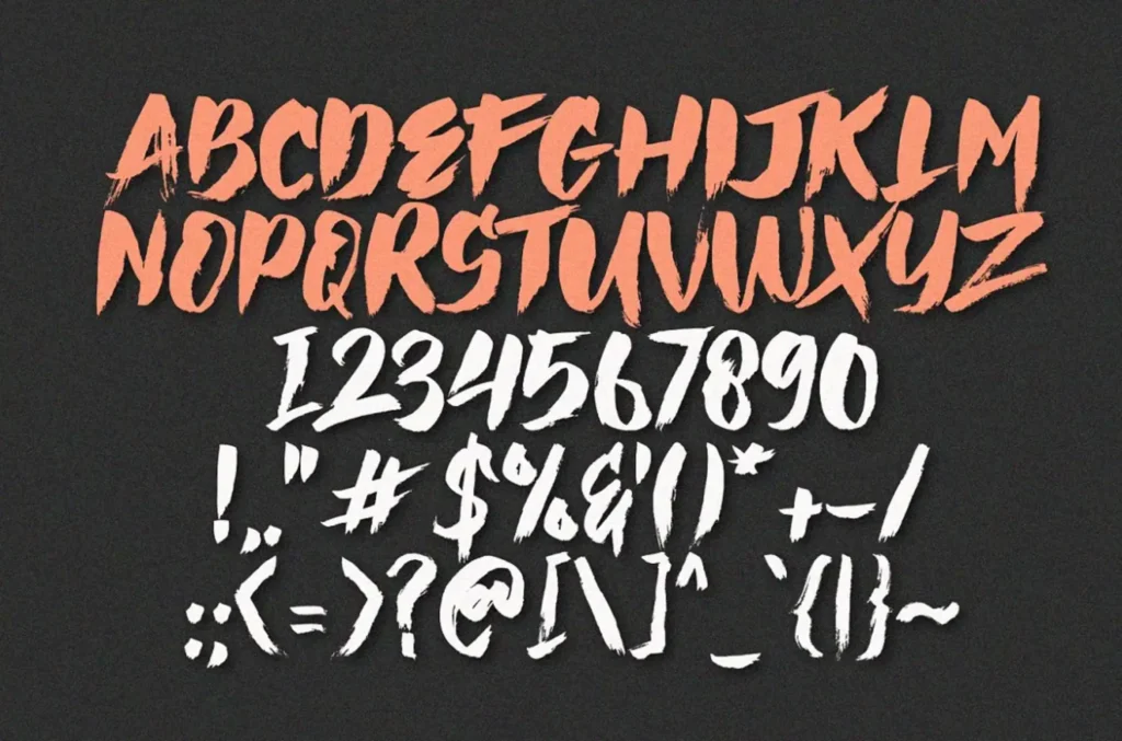 hai brush font