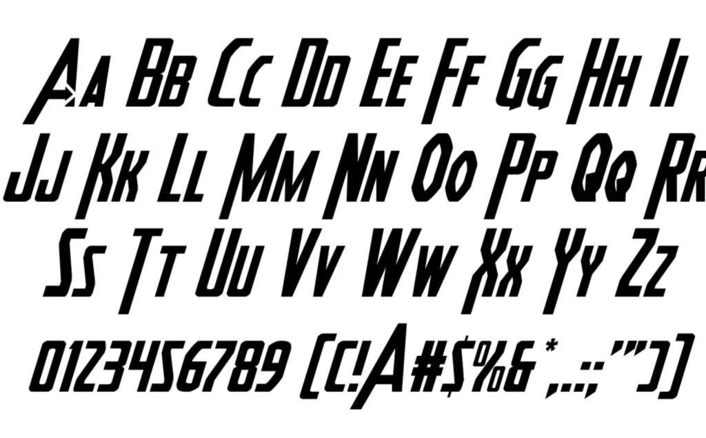 heroes assemble font