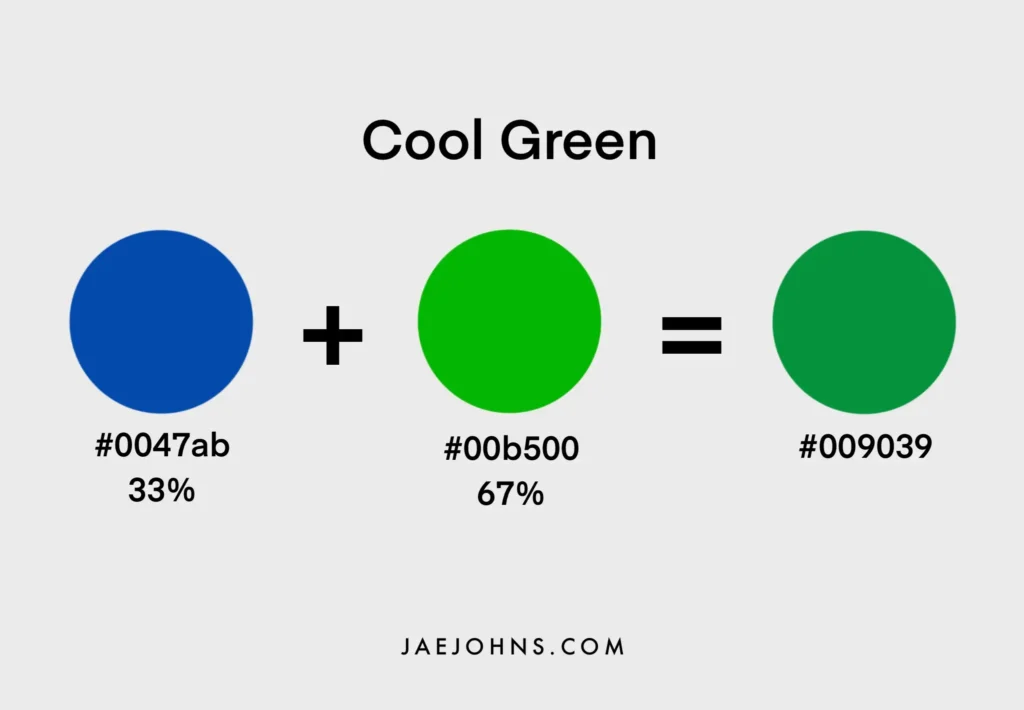 how to mix cool green