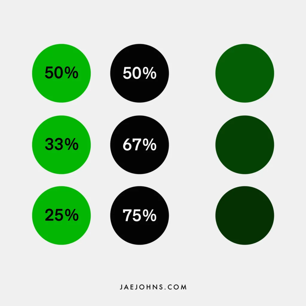 how to mix dark green