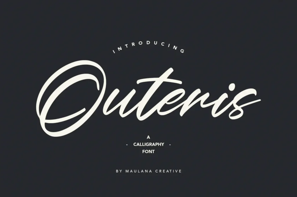 outeris calligraphy font