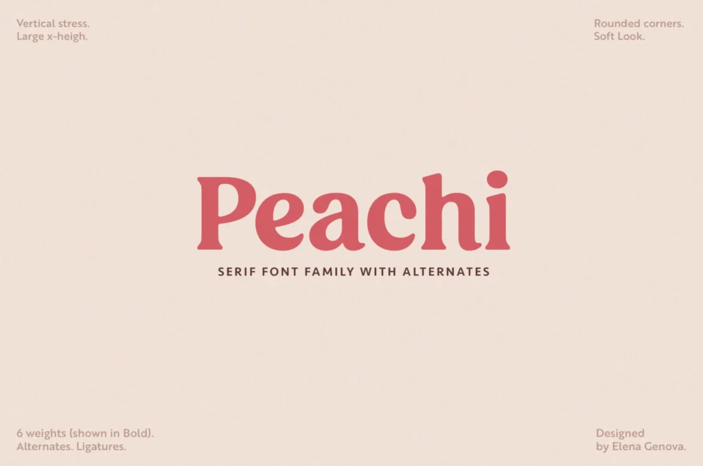 peachi font