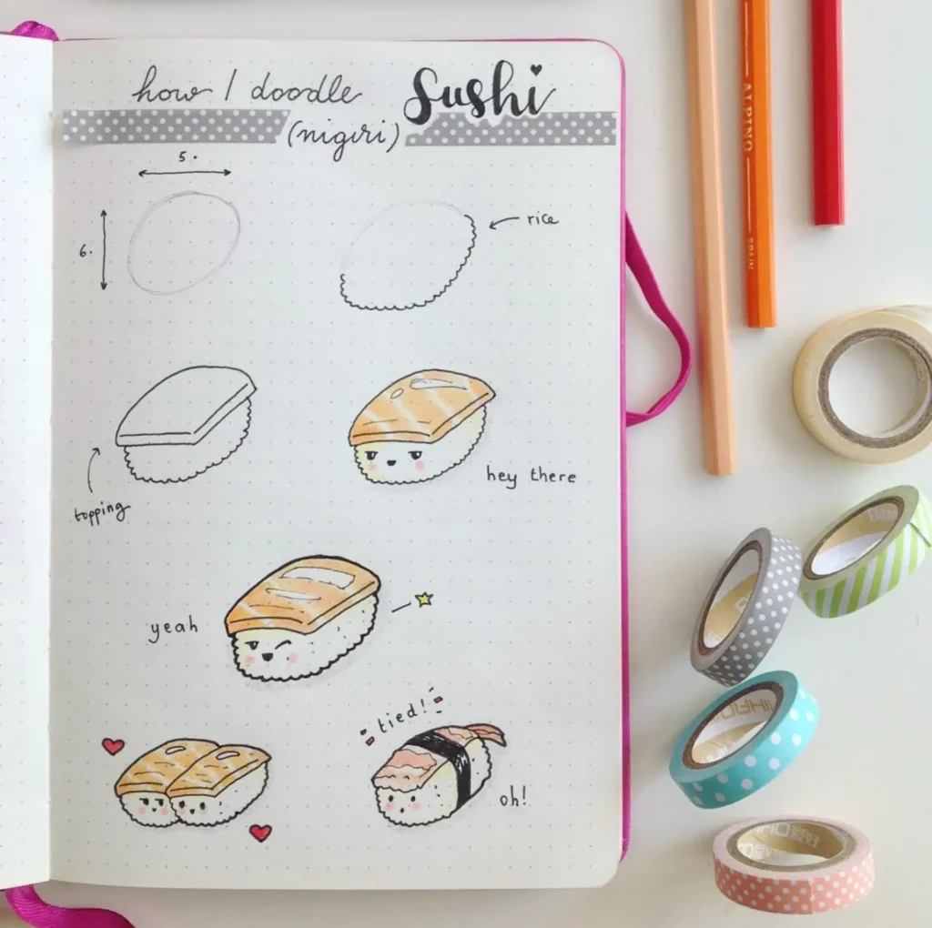 sushi doodles