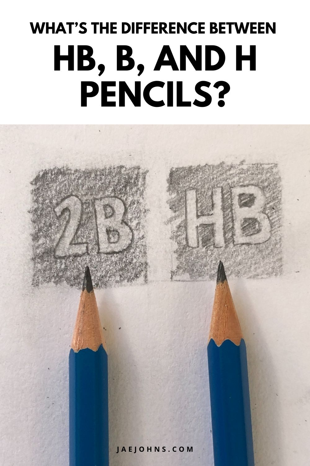 H and B pencils and what that means