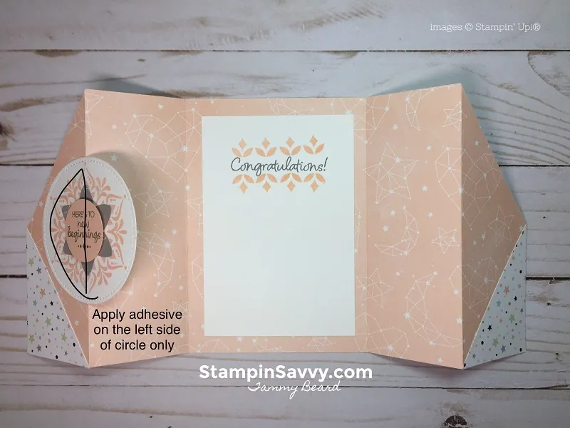 double fold out easter card