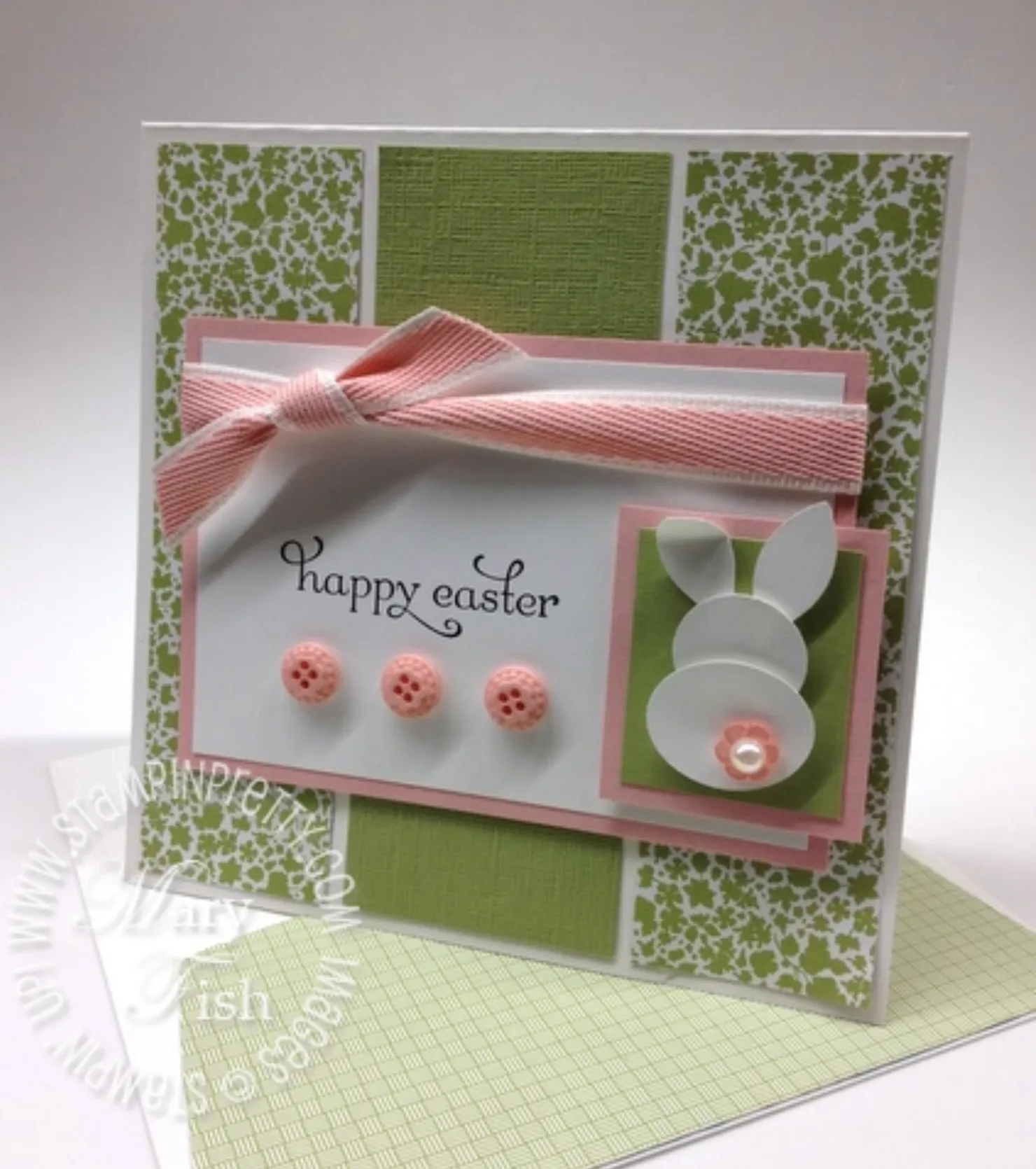 easter card with buttons