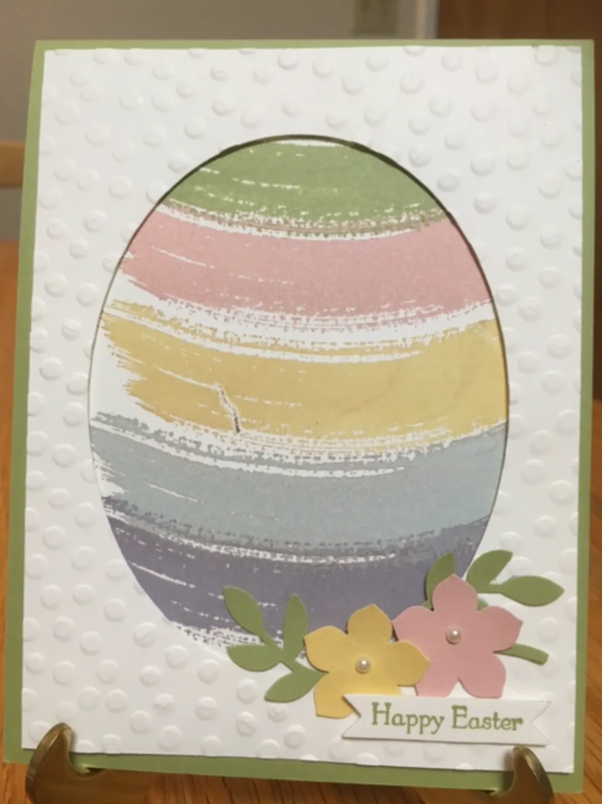 easter egg cutout card