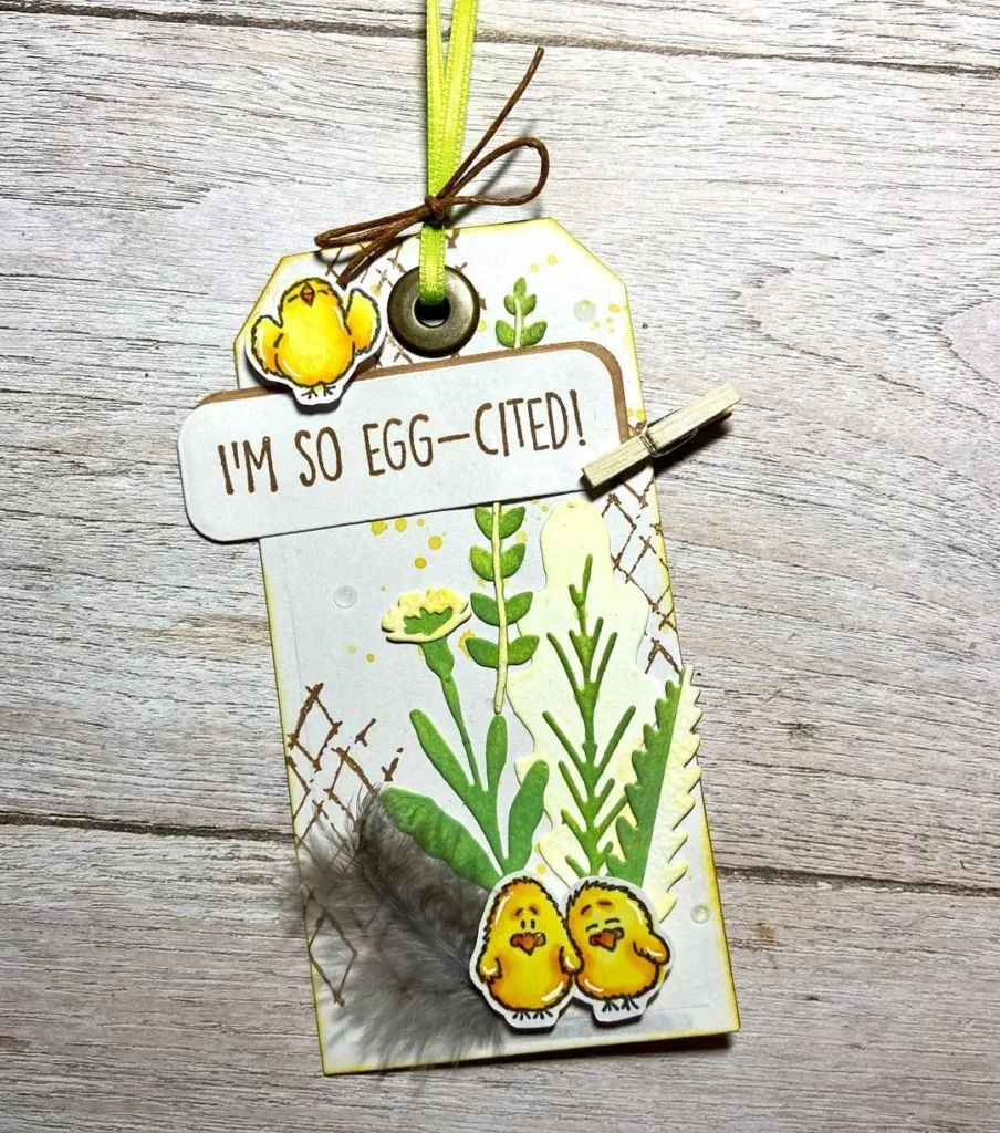 easter tag card