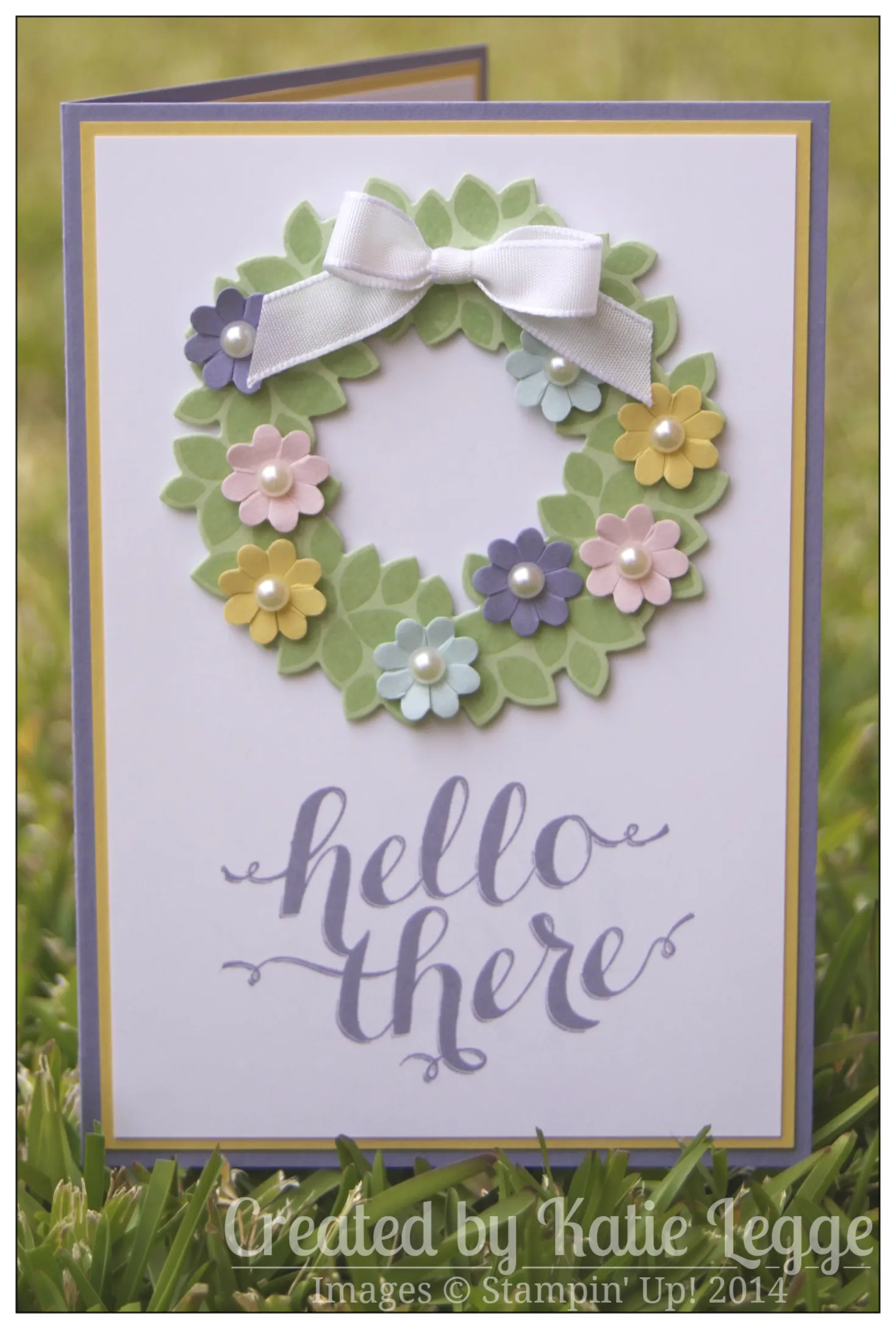 easter wreath card