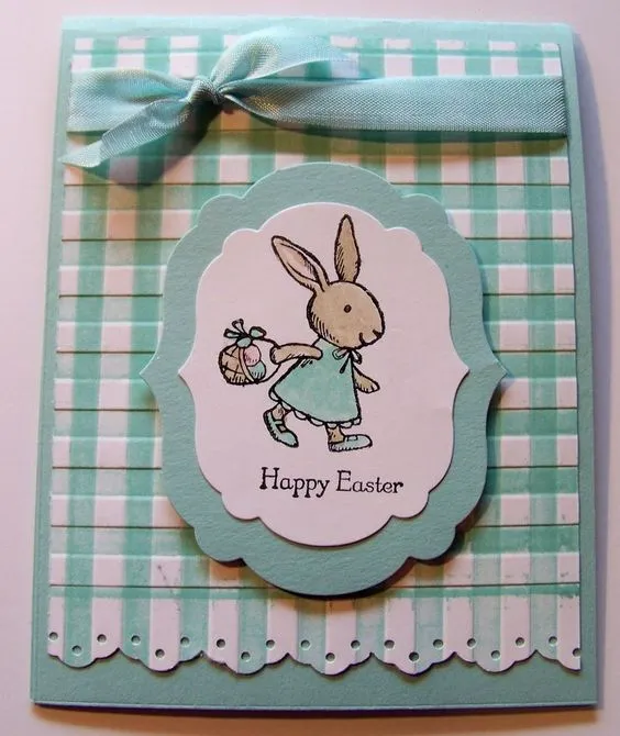 framed picture easter card