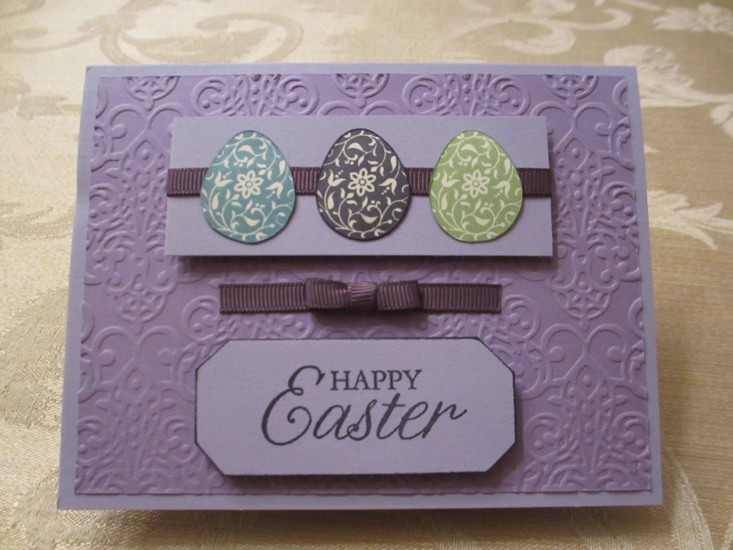 symmetrical easter egg card