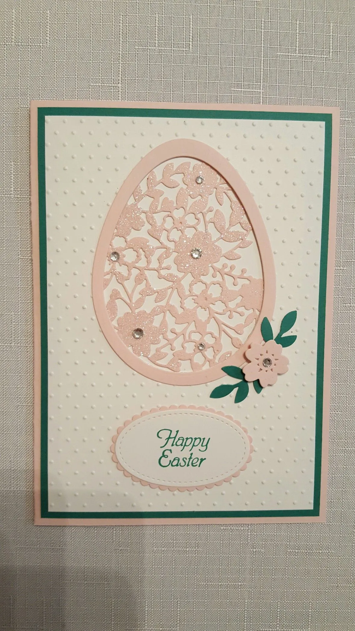 textured paper easter card