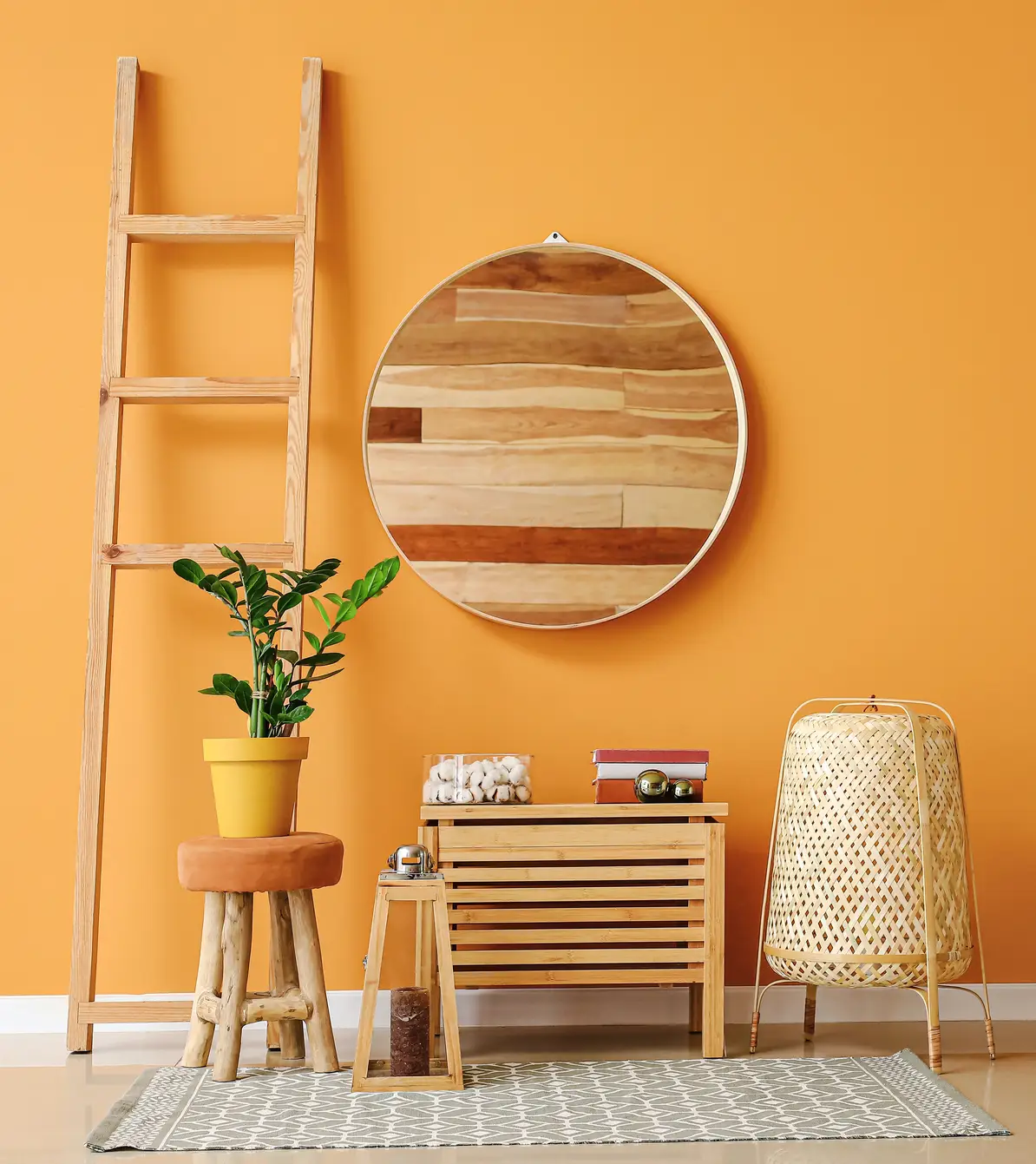 peach color in interior design